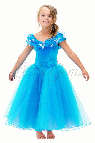 Cinderella Dress in Turquoise Princess Style
