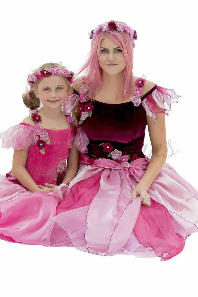 Adult Apple Blossom Fairy Dress Burgundy Little Gems Adult Apple Blossom Fairy Dress Burgundy Little Gems