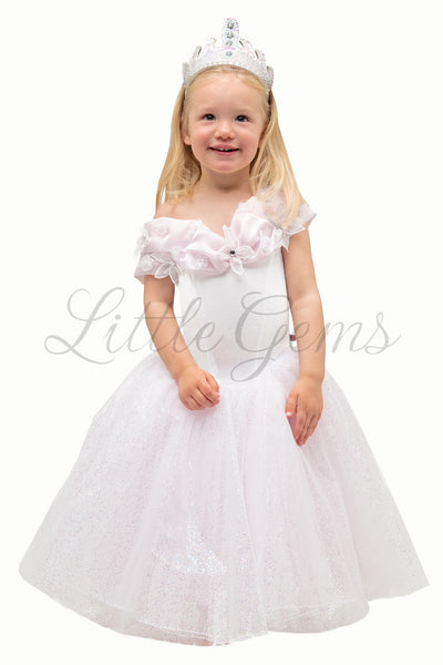 Cinderella Dress in White Bridesmaid Princess Style
