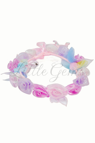 V Garland Rainbow Butterfly Baby Pink