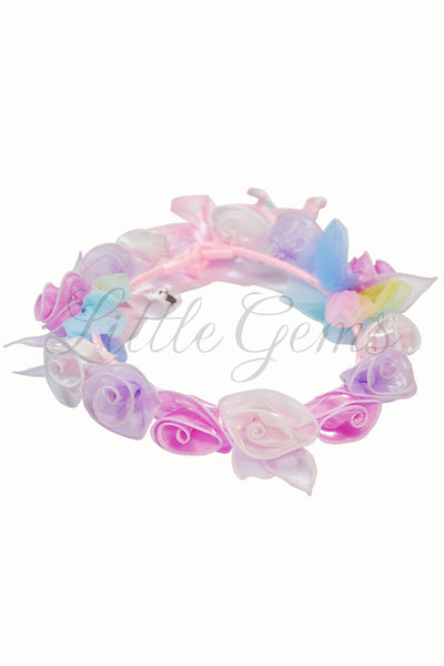V Garland Rainbow Butterfly Baby Pink