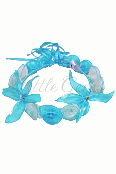 V Garland Iris Turquoise