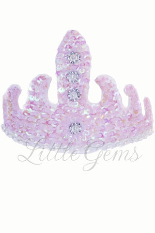 Sequinned Tiara Babypink