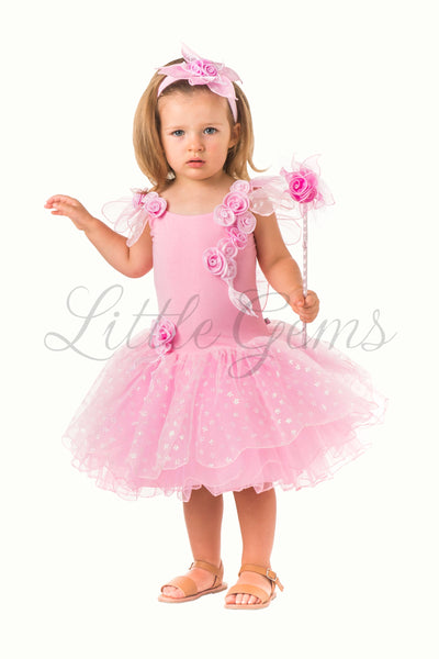 Tiny Butterfly Fairy Dress Baby Pink