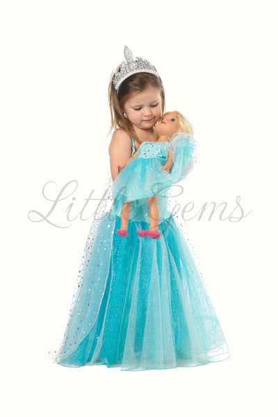 Dolls Dress Elsa Snowprincess