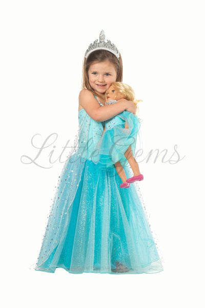 Dolls Dress Elsa Snowprincess